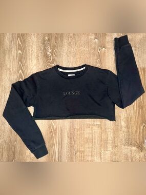 Lounge cropped sweatshirt